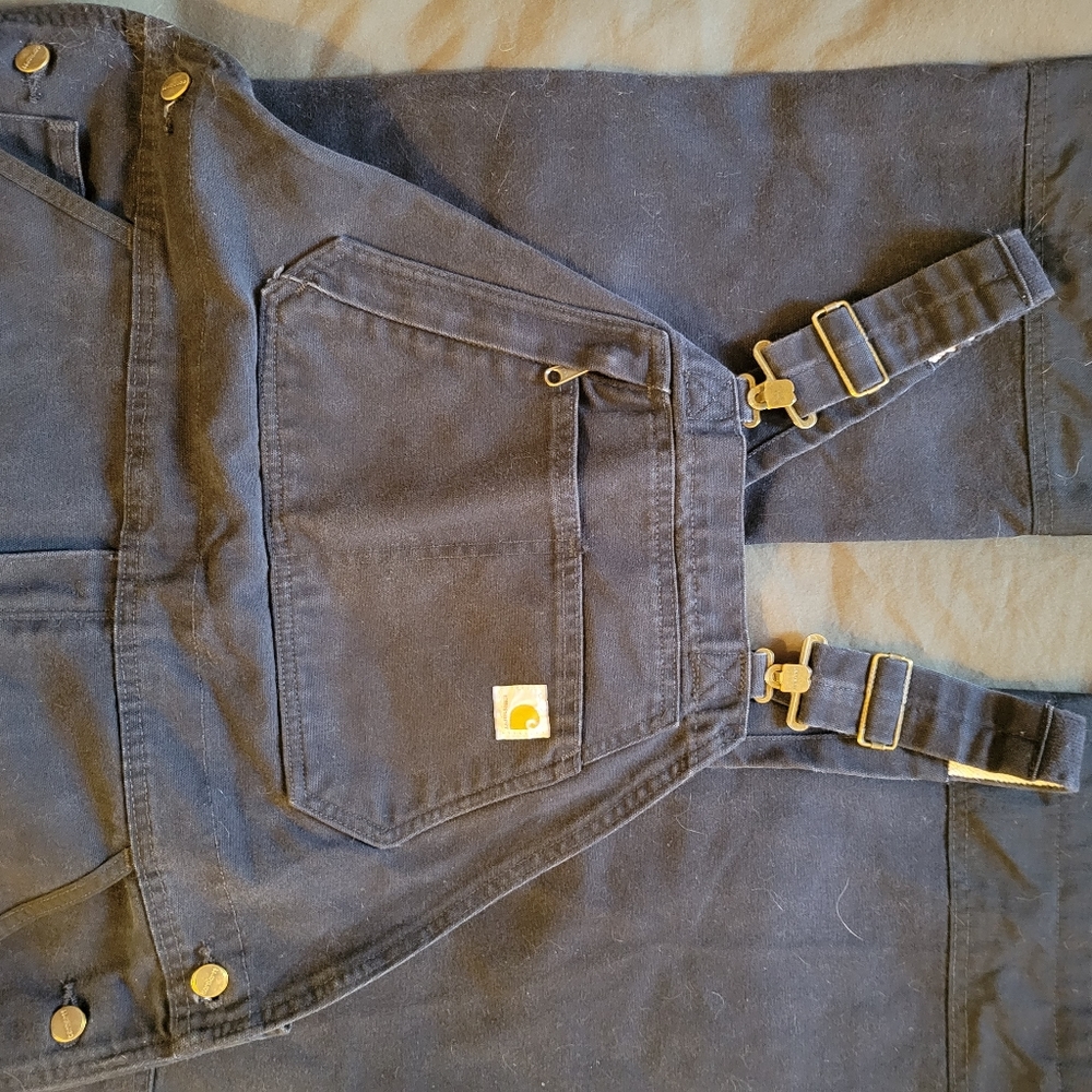 Black Carhartt Overalls Large